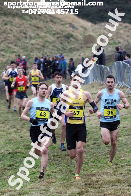 Inter District senior men and juniors, 2018 Simplyhealth Great Edinburgh International XCountry. Photo: David T. Hewitson/Sports for All Pics